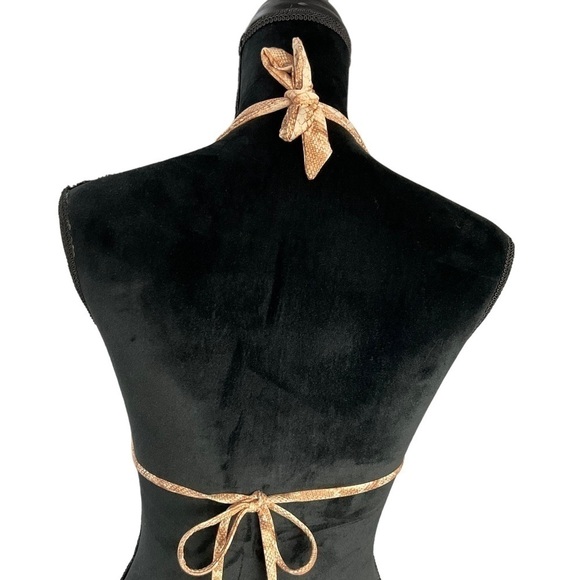 VITAMIN A Bikini Top Tan Reptile Print Size Medium - Picture 10 of 10